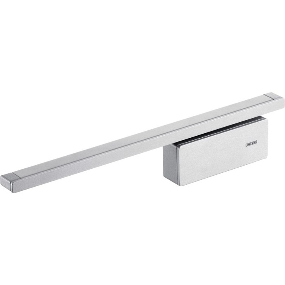 Produktabbildung: GEZE Türdämpfer ActiveStop, silber, aufliegend, Holztüren