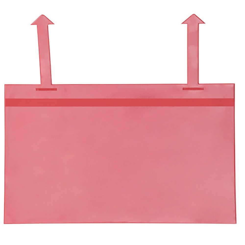 Produktabbildung Nr. 1: Gitterboxtaschen mit Laschen, 50 Stk/VE, DIN A4 hoch, rot