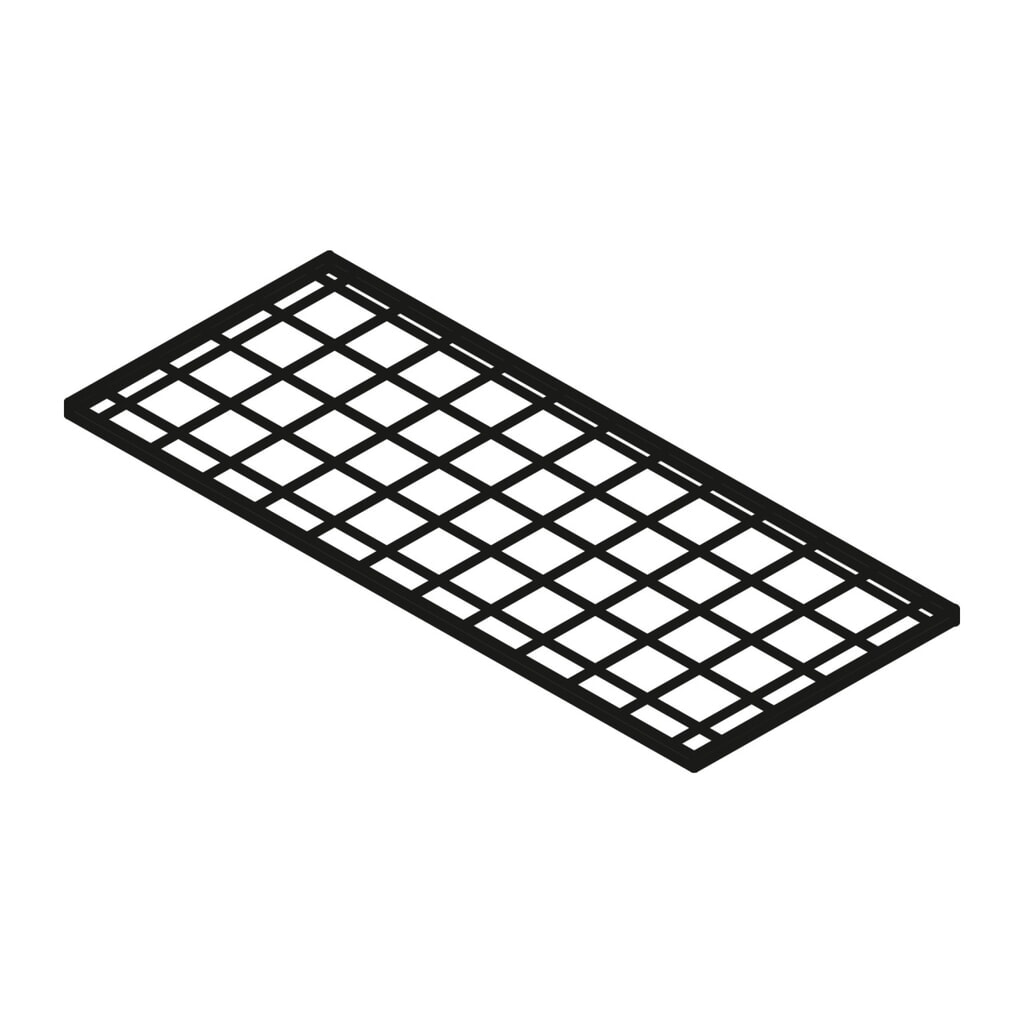 Produktabbildung: Gitterrost-Fachebene für SAFE Tank Gasflaschenbox 1 + 2, verzinkt, B 1.315 x T 800 mm