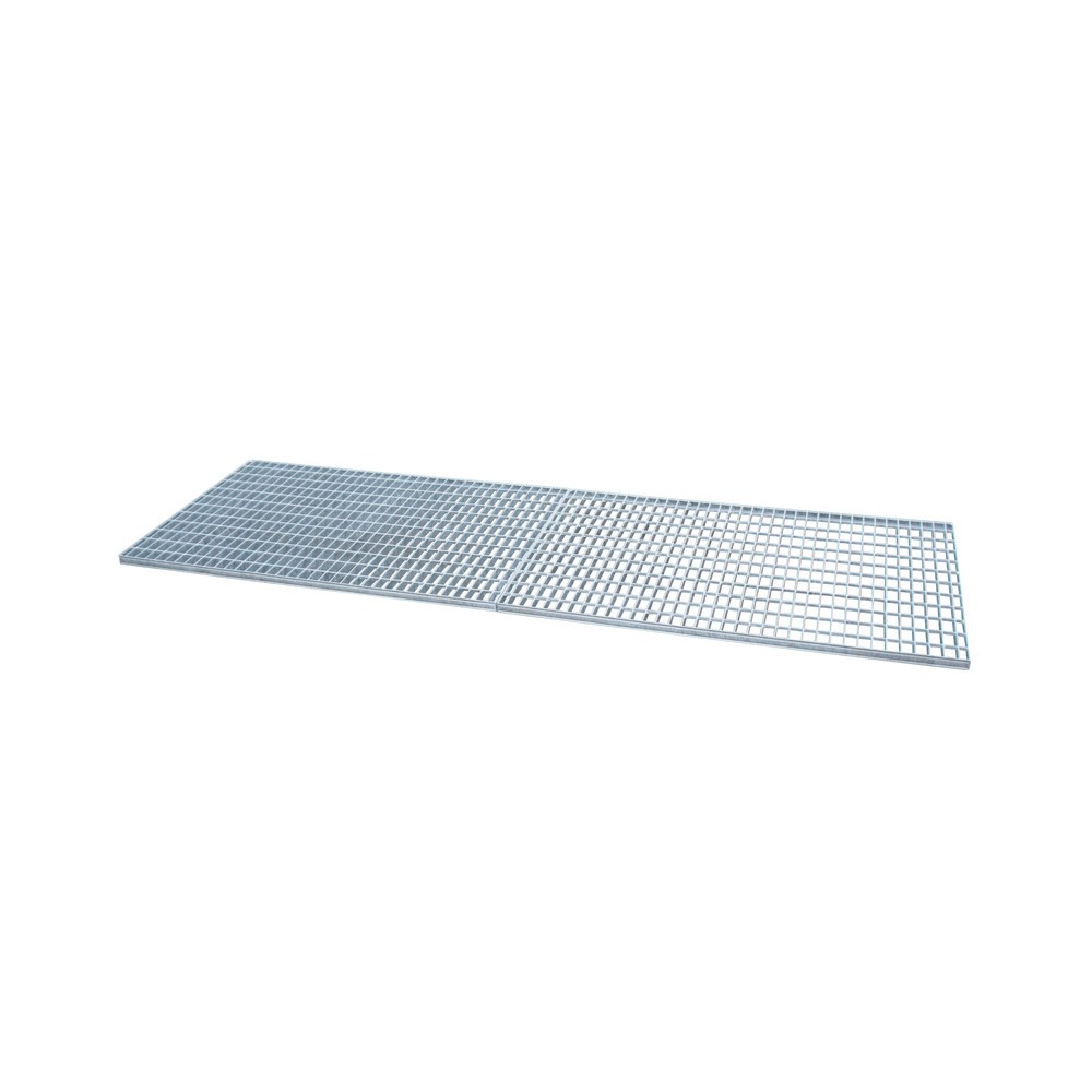 Produktabbildung: Gitterrost für Bauer® Auffangwanne aus Edelstahl, verzinkt, BxT 2.400 x 800 mm