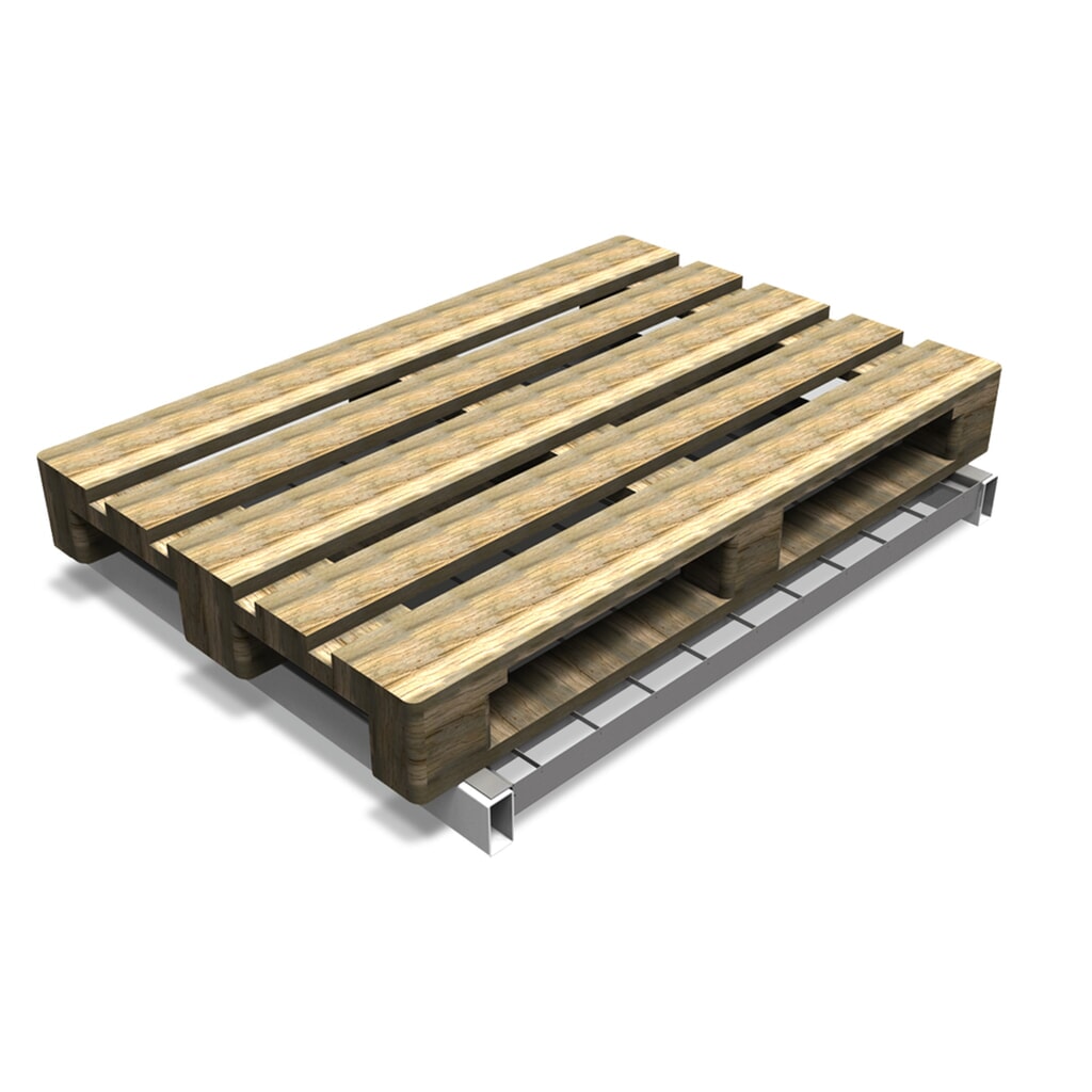 Gitterrostmodul für Palettenregal, HxBxT 60 x 890 x 995 mm, Tragkraft 1.000 kg Produktabbildung Nr. 2: Gitterrostmodul für Palettenregal, HxBxT 60 x 890 x 995 mm, Tragkraft 1.000 kg