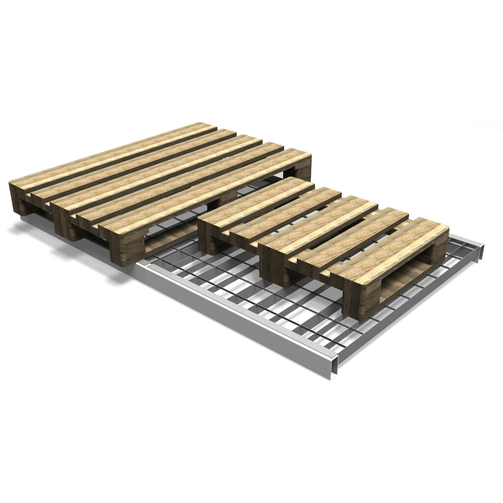 Produktabbildung Nr. 5: Gitterrostmodul für Palettenregal, HxBxT 60 x 890 x 995 mm, Tragkraft 1.000 kg