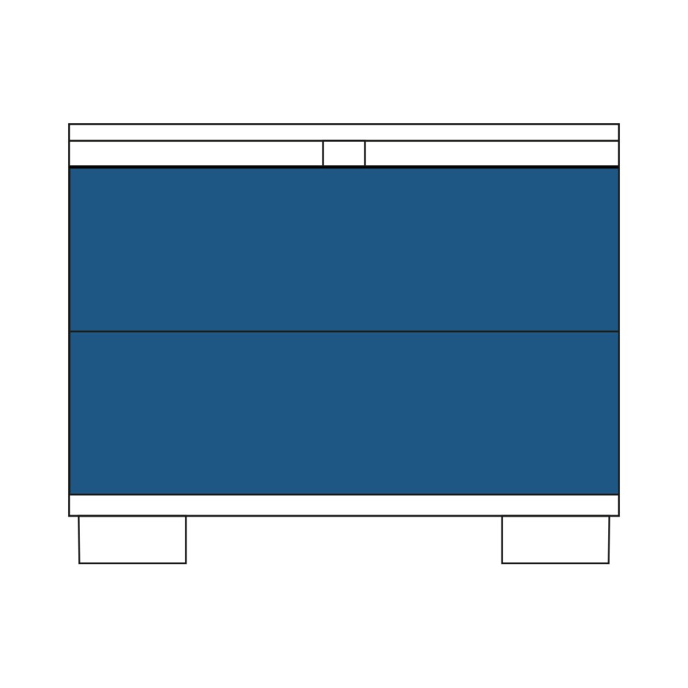Produktabbildung: Gitty Start Schubladenschrank, HxBxT 1.010 x 1.250 x 860 mm, mit 3 Schubladen, 1x Größe XS, 1x Größe M, 1x Größe L