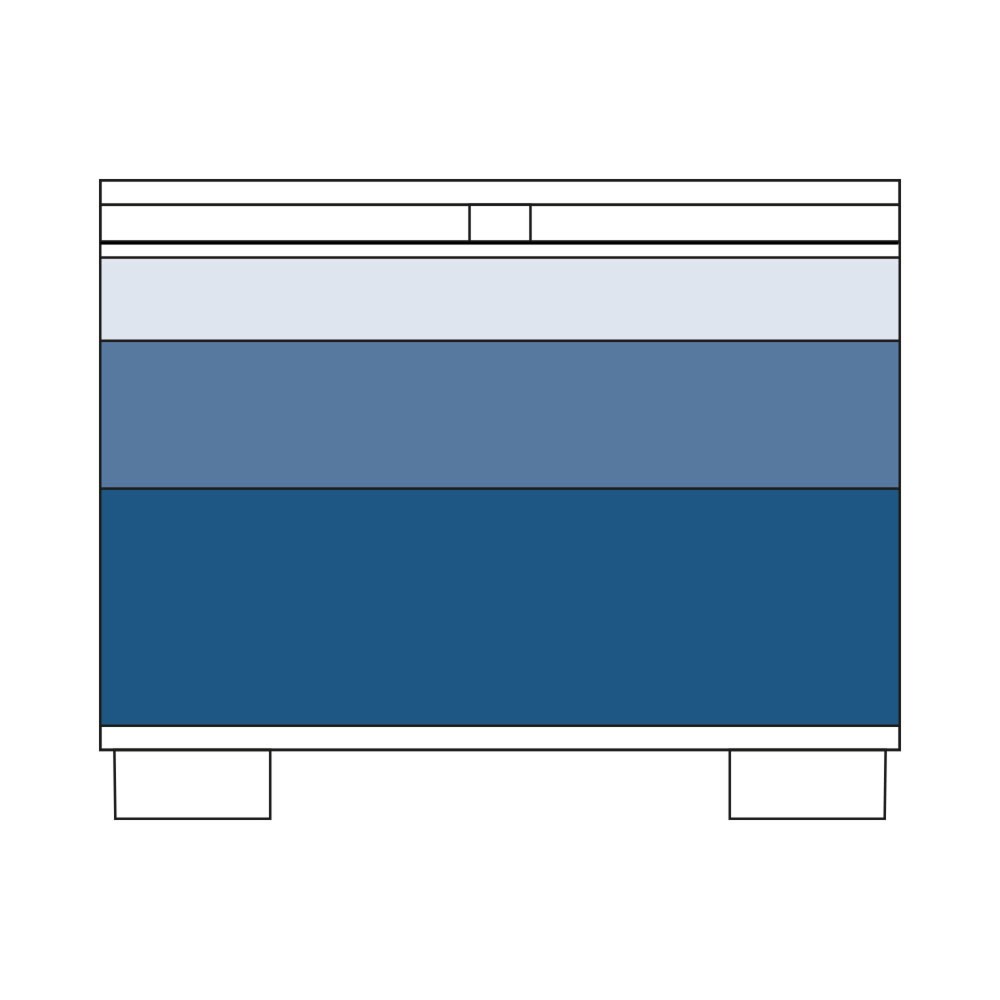 Produktabbildung: Gitty Start Schubladenschrank, HxBxT 1.010 x 1.250 x 860 mm, mit 4  Schubladen, Größe S
