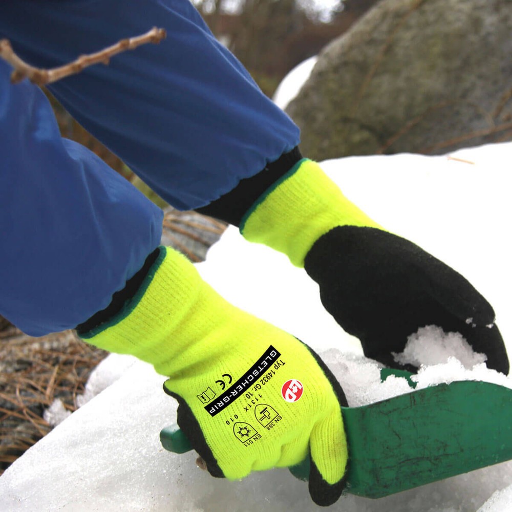 Produktabbildung Nr. 2: GLETSCHER-GRIP Winterstrickhandschuh, neongelb, Größe 10