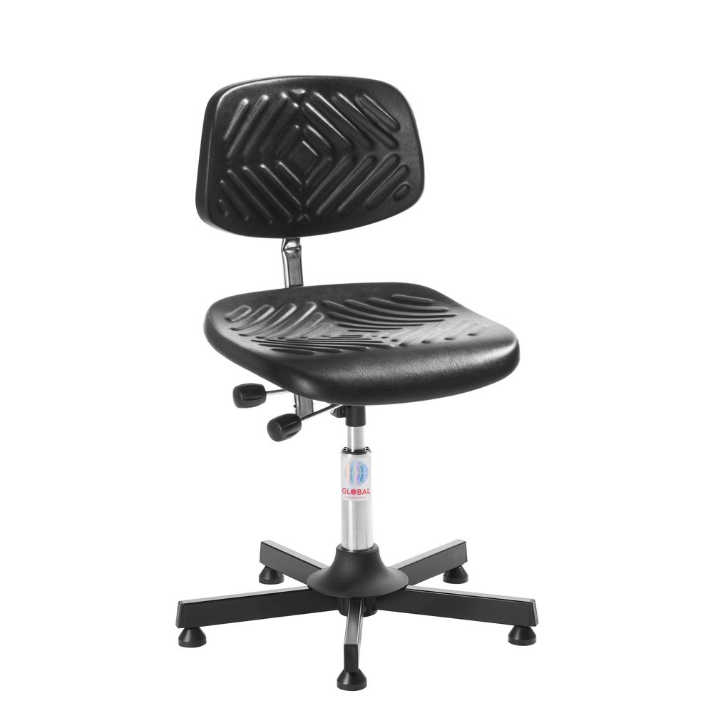 Produktabbildung: Global Stole A/S Arbeitsdrehstuhl Prestige, Sitzhöhe 560-750 mm, Bodengleiter, Stahlbasis