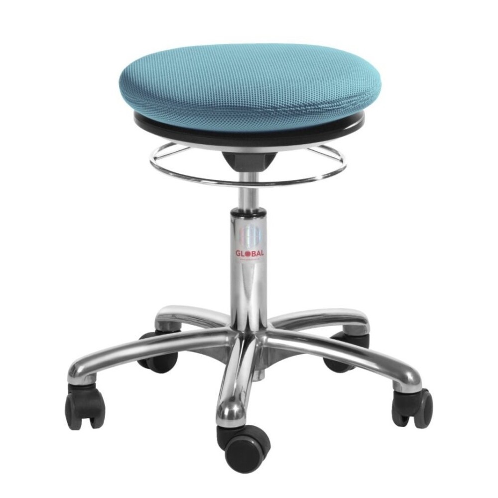 Produktabbildung: Global Stole A/S Hocker Pilates, 3D-Stoff, Sitzhöhe 430-560 mm, hellblau
