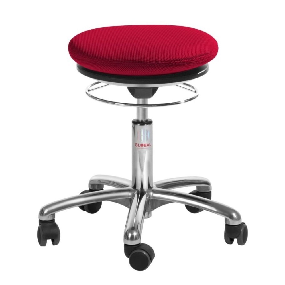 Produktabbildung: Global Stole A/S Hocker Pilates, 3D-Stoff, Sitzhöhe 430-560 mm, rot