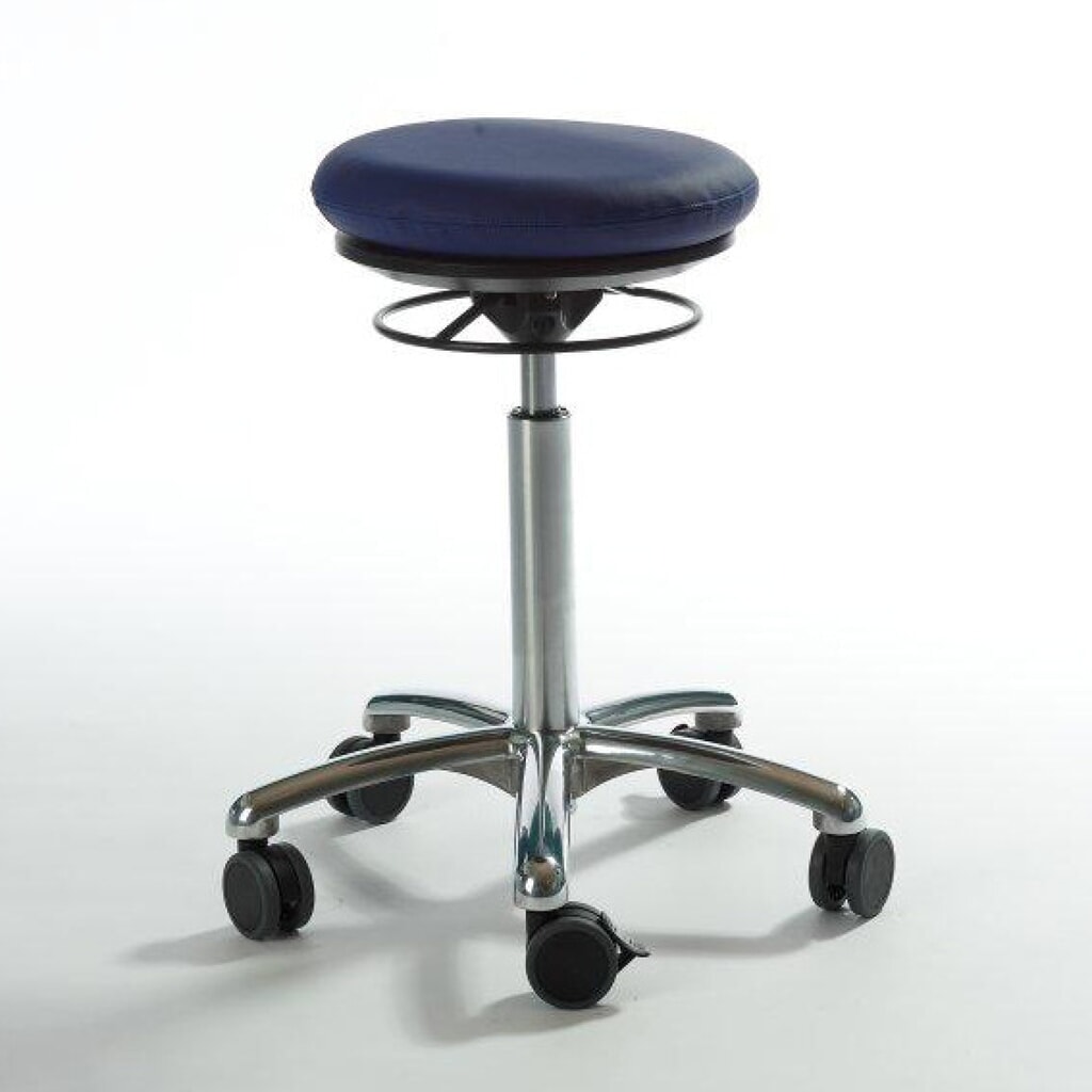 Global Stole A/S Hocker Pilates, Kunstledersitz, Sitzhöhe 520-710 mm, blau Produktabbildung: Global Stole A/S Hocker Pilates, Kunstledersitz, Sitzhöhe 520-710 mm, blau