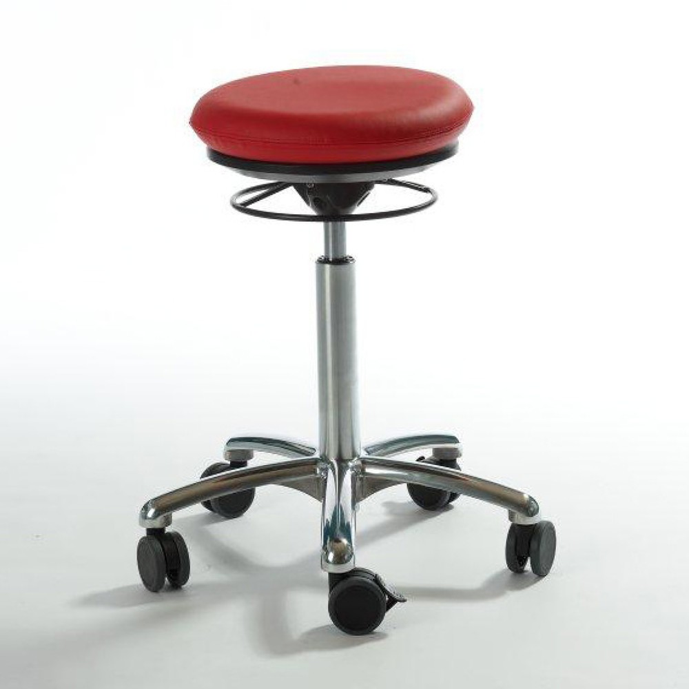 Produktabbildung: Global Stole A/S Hocker Pilates, Kunstledersitz, Sitzhöhe 520-710 mm, rot