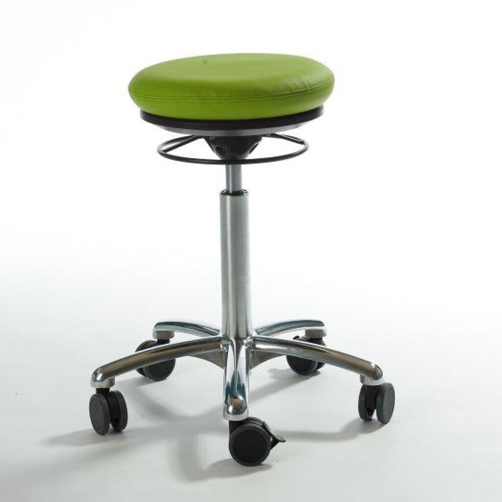 Global Stole A/S Hocker Pilates, Kunstledersitz, Sitzhöhe 430-560 mm, grün Produktabbildung: Global Stole A/S Hocker Pilates, Kunstledersitz, Sitzhöhe 430-560 mm, grün