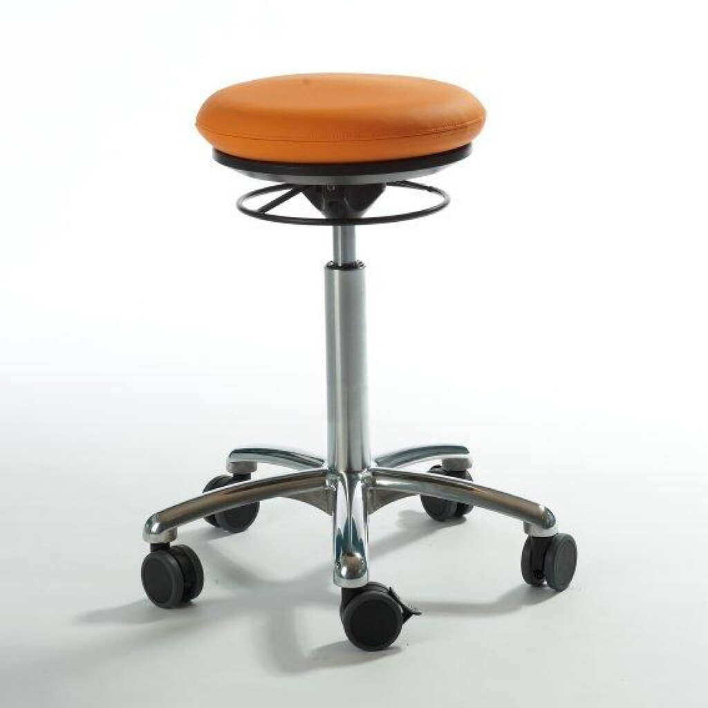 Global Stole A/S Hocker Pilates, Kunstledersitz, Sitzhöhe 430-560 mm, orange Produktabbildung: Global Stole A/S Hocker Pilates, Kunstledersitz, Sitzhöhe 430-560 mm, orange