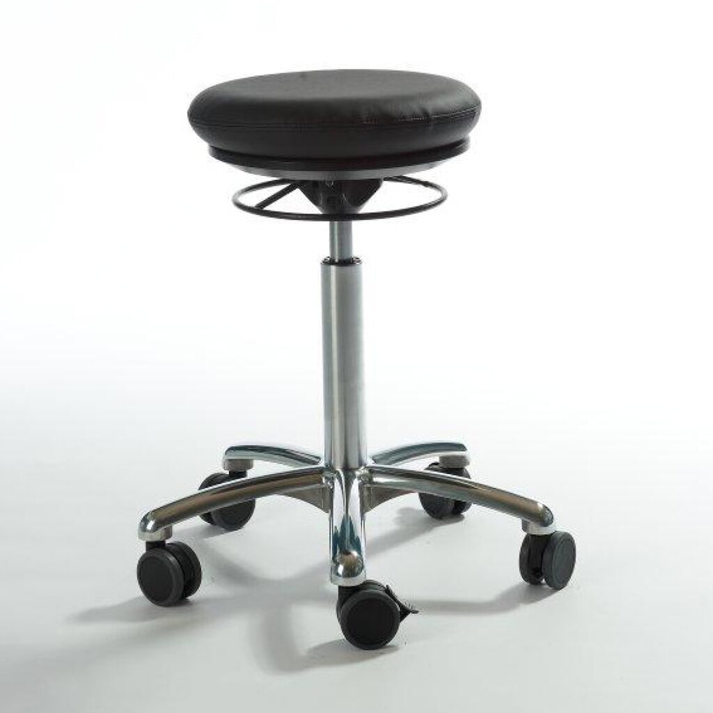 Produktabbildung: Global Stole A/S Hocker Pilates, Kunstledersitz, Sitzhöhe 430-560 mm, schwarz