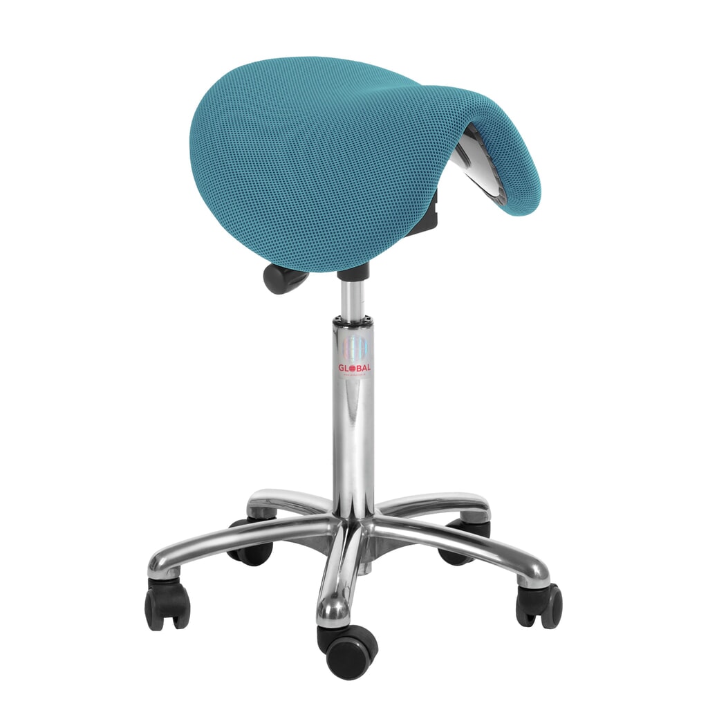 Global Stole A/S Sattelhocker Dalton EasySeat 3D Runner, hellblau Produktabbildung: Global Stole A/S Sattelhocker Dalton EasySeat 3D Runner, hellblau