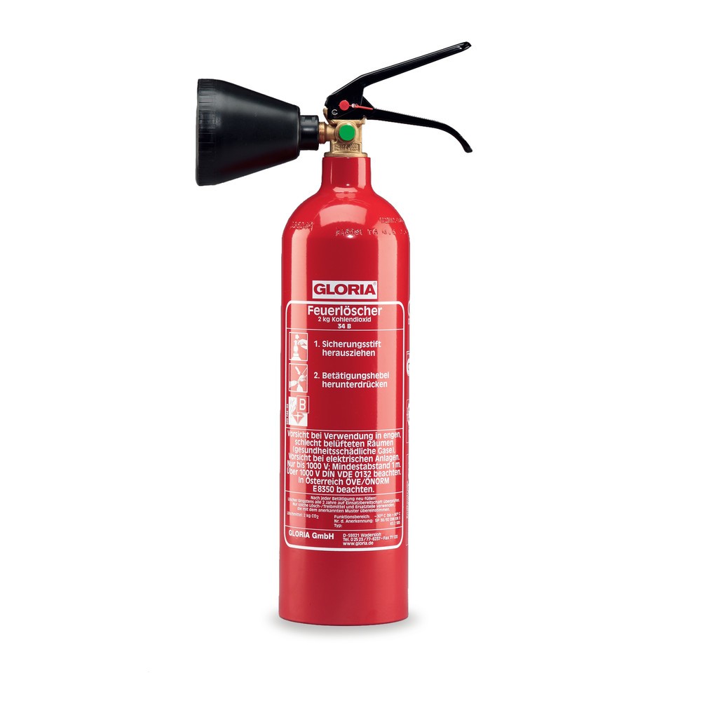 Produktabbildung Nr. 2: GLORIA® Feuerlöscher KS, Kohlendioxid, Inhalt 2 kg