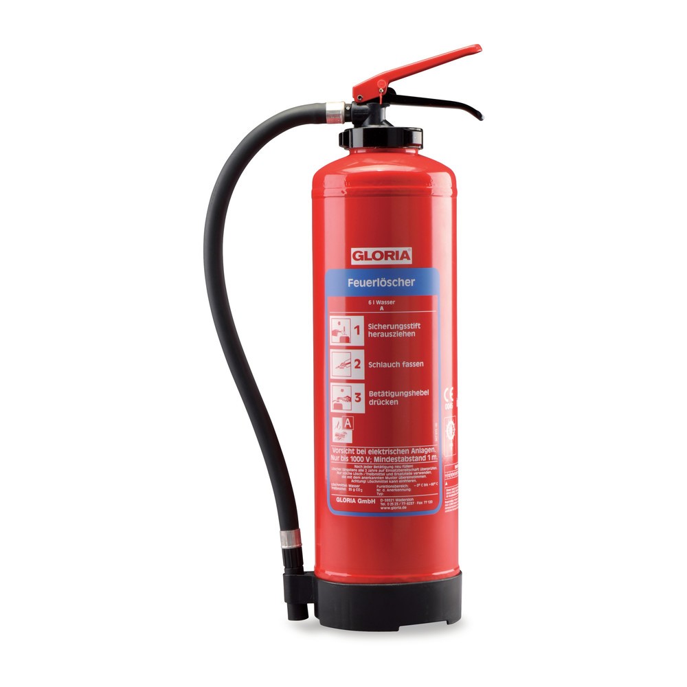Produktabbildung: GLORIA® Feuerlöscher WH Easy, A-Wasser, Volumen 6 l