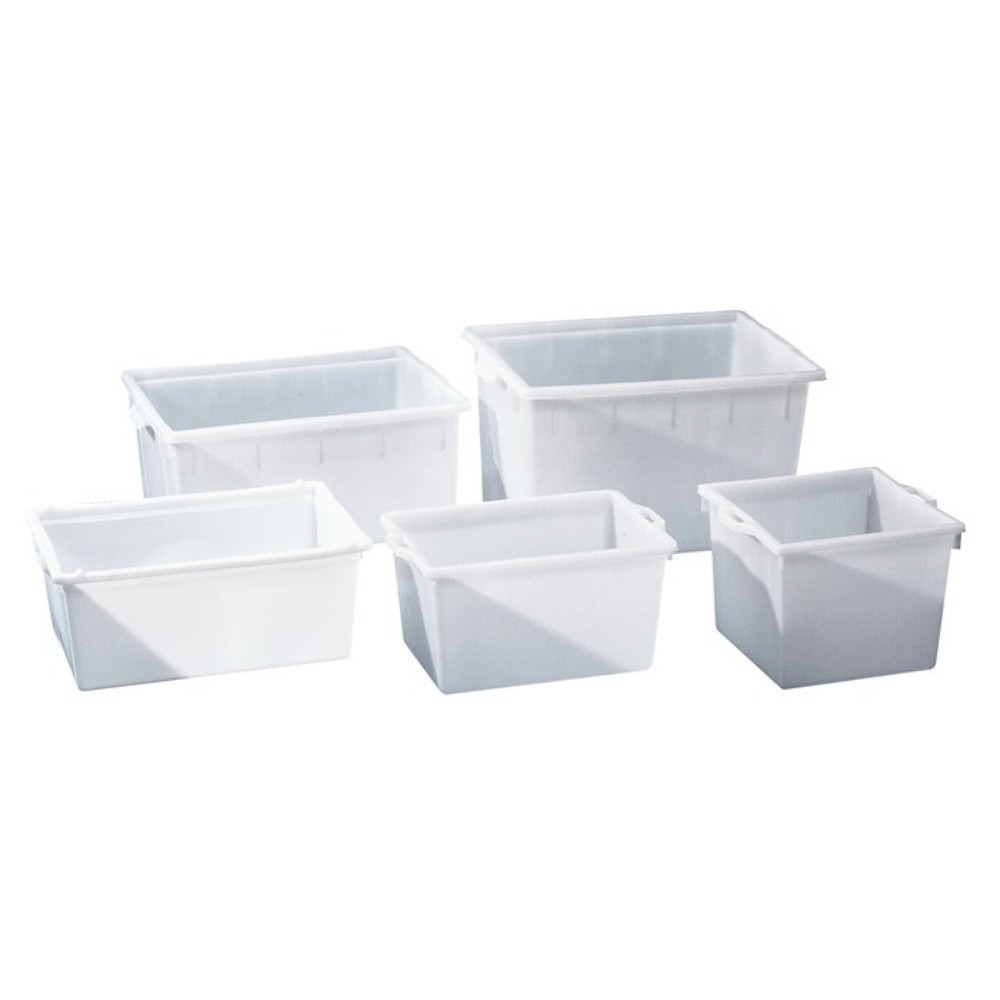 Produktabbildung: GRAF Kunststoffbehälter, L480xB480xH370mm, eckig 60 l PE natur, konische Form