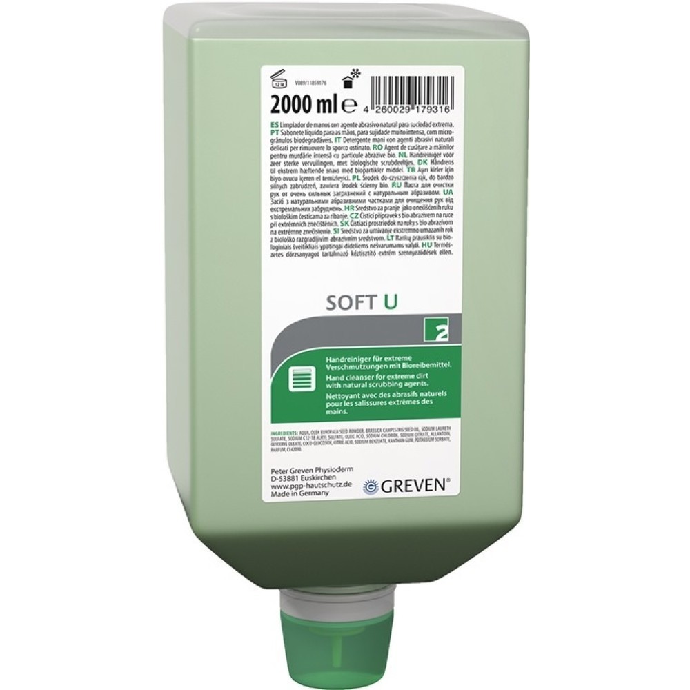 Produktabbildung: GREVEN Handreiniger GREVEN® SOFT U, 2 l, lösemittelfrei