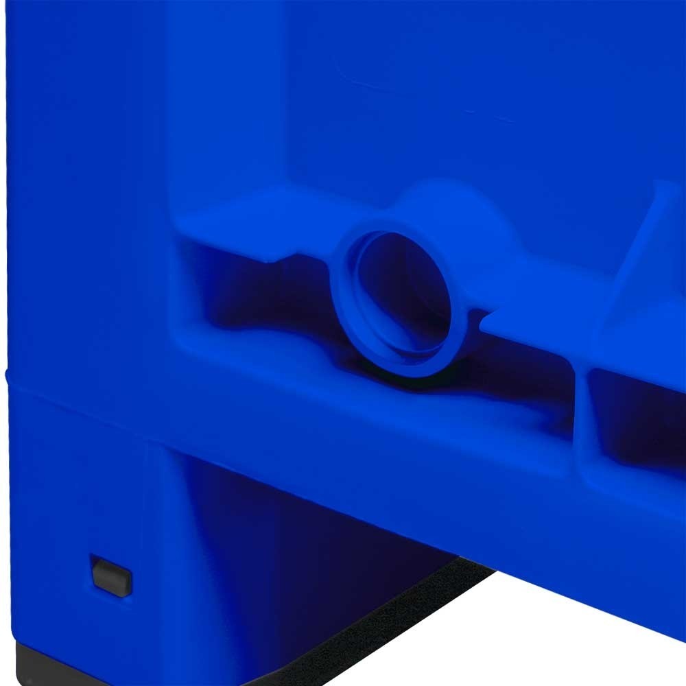 Produktabbildung Nr. 2: Großbehälter aus Polypropylen, 550 Liter, mit Kufen, blau