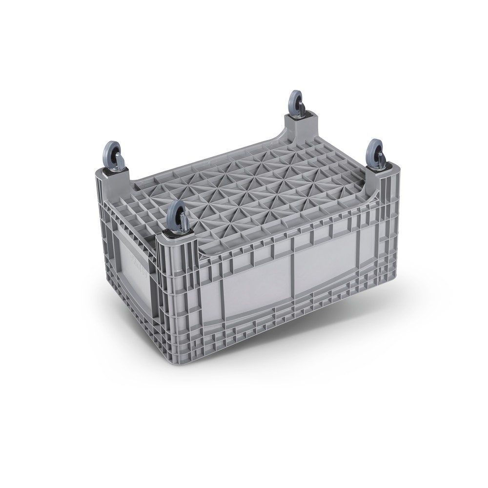Produktabbildung Nr. 2: Großbehälter L, HxBxT 800 x 1.200 x 580 mm, 354 Liter, 4 Lenkrollen, grau