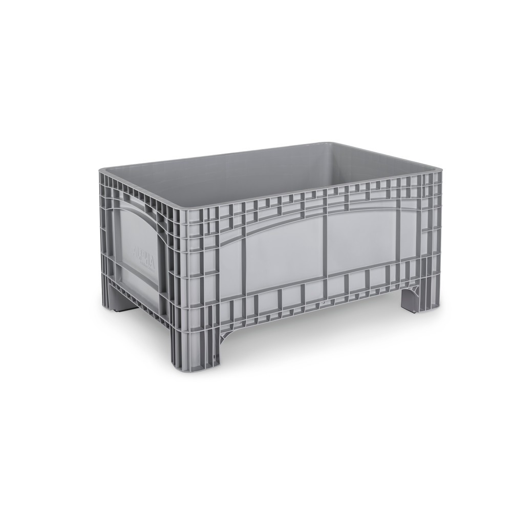 Produktabbildung: Großbehälter L, HxBxT 800 x 1.200 x 580 mm, 354 Liter, 4 Füße, grau