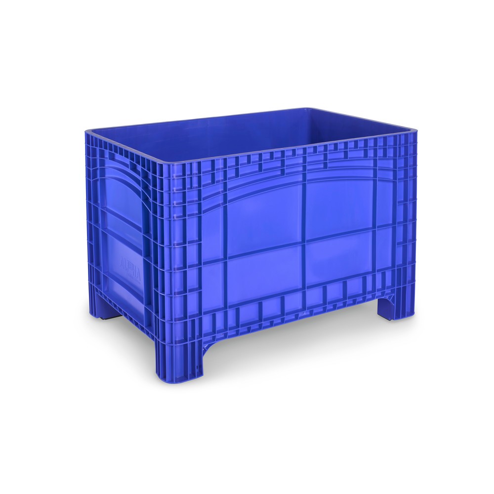 Produktabbildung: Großbehälter XL, HxBxT 800 x 1.200 x 800 mm, 535 Liter, 4 Füße, blau
