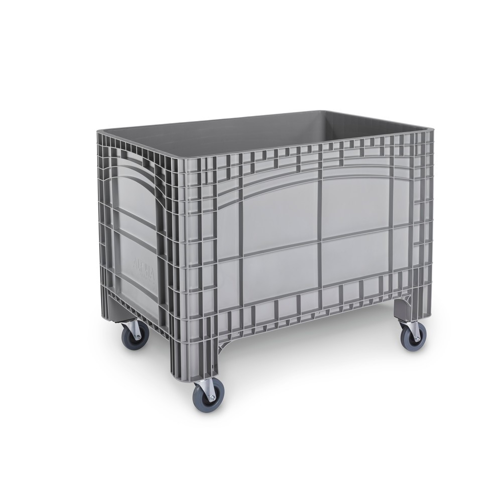Produktabbildung Nr. 1: Großbehälter XL, HxBxT 950 x 1.200 x 800 mm, 535 Liter, 4 Lenkrollen, grau