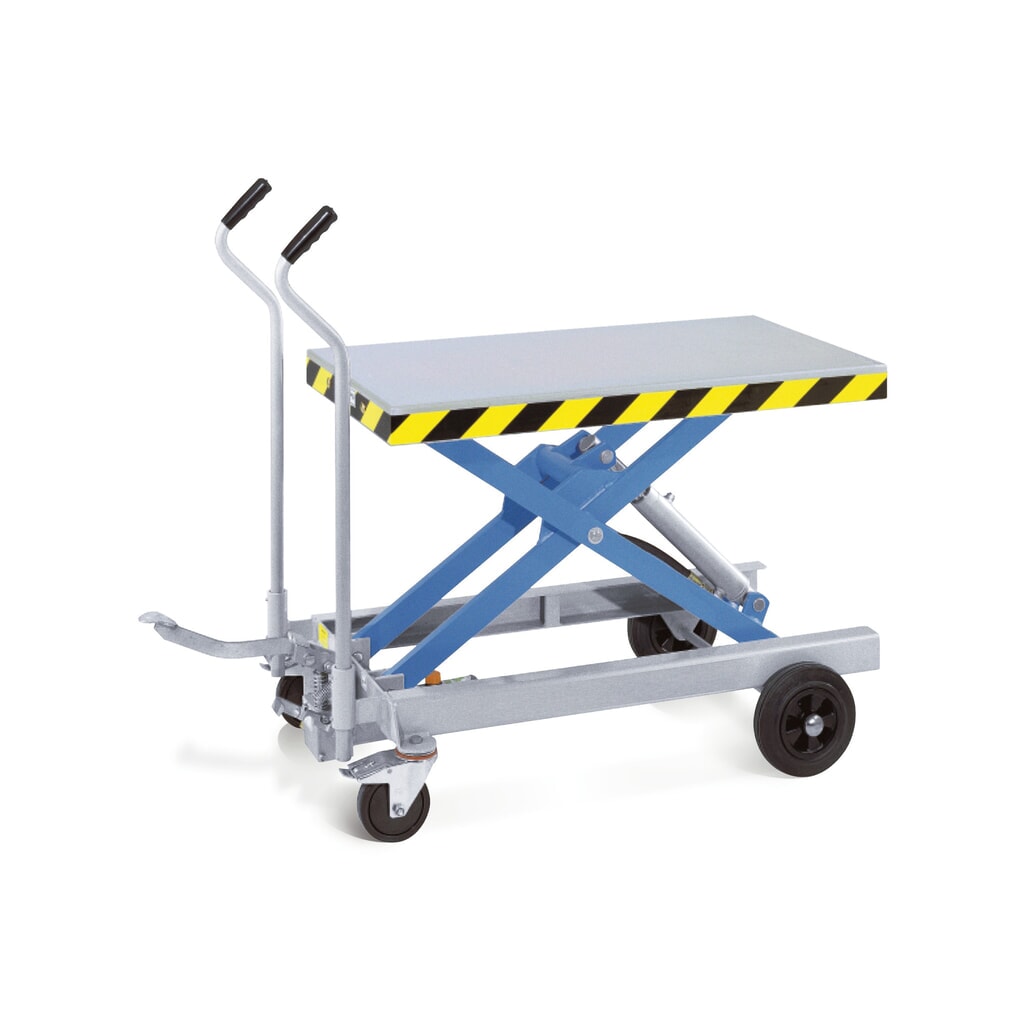 Gruse Scheren-Hubtischwagen, schmal, TK 500 kg, à 975 x 500 mm Produktabbildung: Gruse Scheren-Hubtischwagen, schmal, TK 500 kg, à 975 x 500 mm