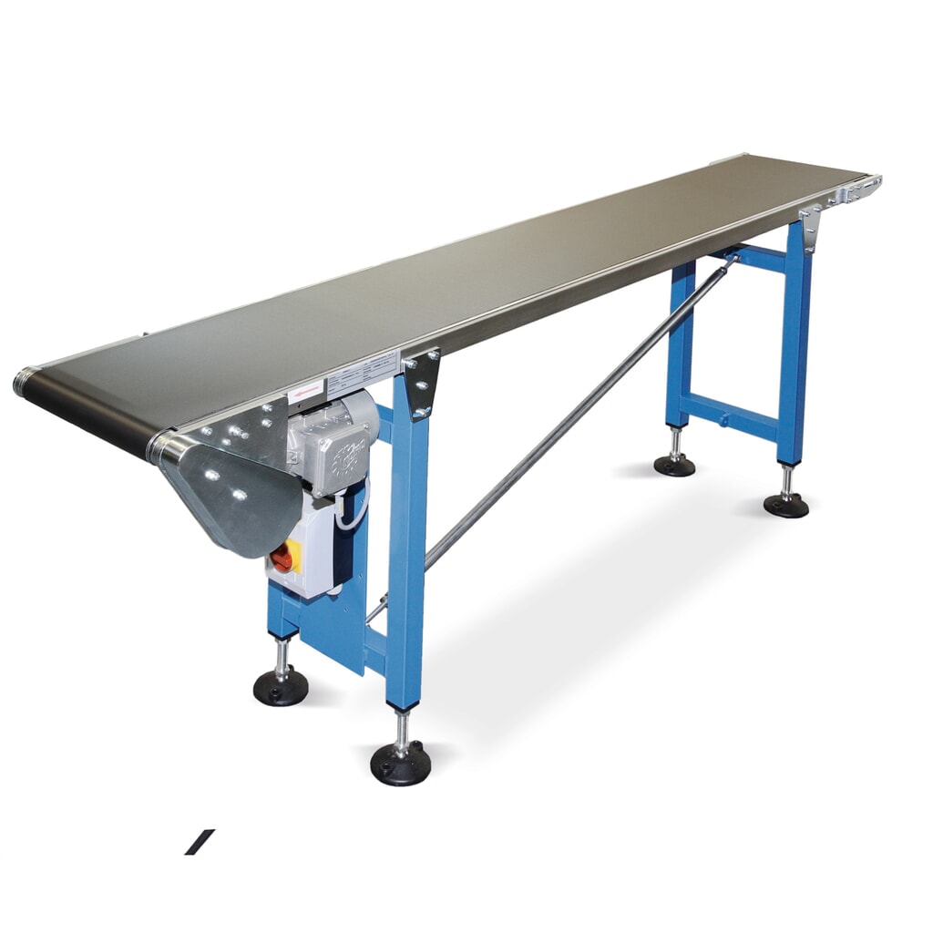 Produktabbildung Nr. 1: BLUME Gurtförderer, für Steig- oder Gefällelösungen, Tragkraft max. 15 kg/m, Gurtbreite 400 mm, Länge 2 m