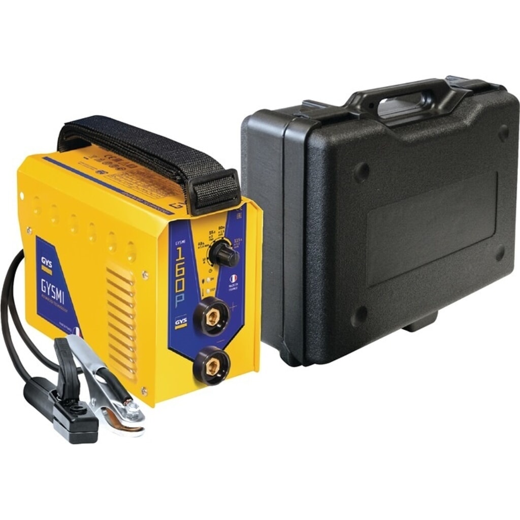 GYS Elektrodenschweißgerät GYSMI 160P, 10-160 A, mit Zubehör Produktabbildung: GYS Elektrodenschweißgerät GYSMI 160P, 10-160 A, mit Zubehör