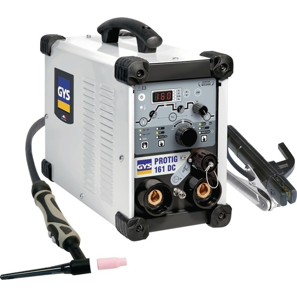 Produktabbildung: GYS TIG-Schweißanlage PROTIG 161 DC, 10-160 A, mit Zubehör, gasgekühlt