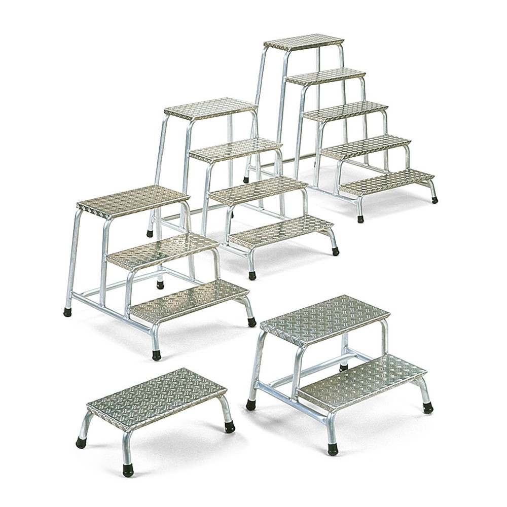 Produktabbildung: HACA Montagetritt aus Aluminium, Standhöhe 0,20 m