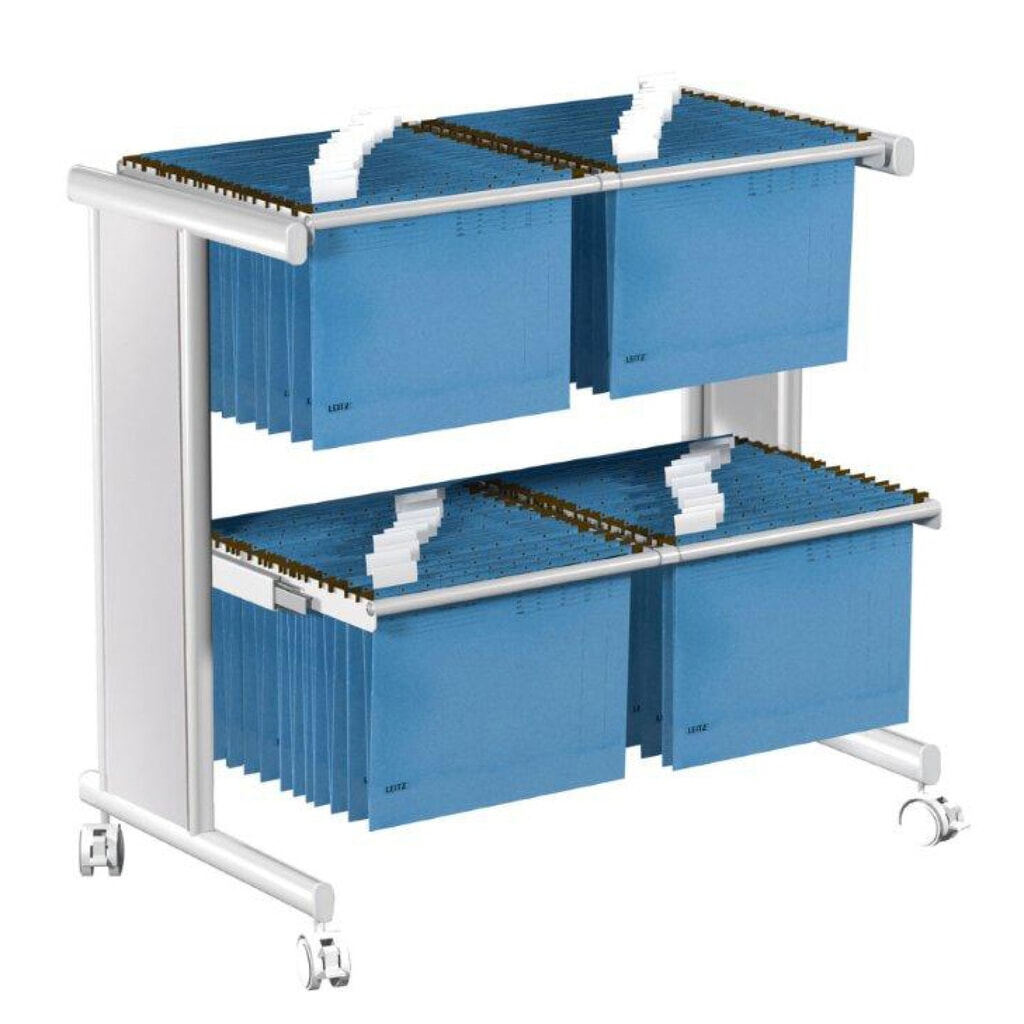 Produktabbildung: Hängemappenwagen mit 2 Auszügen, HxBxT 720 x 760 x 400 mm