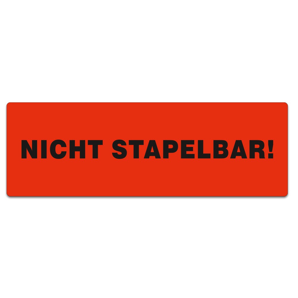 Produktabbildung: Haftetiketten "Nicht stapelbar!", BxL 150 x 50 mm, 1.000 Stk/VE