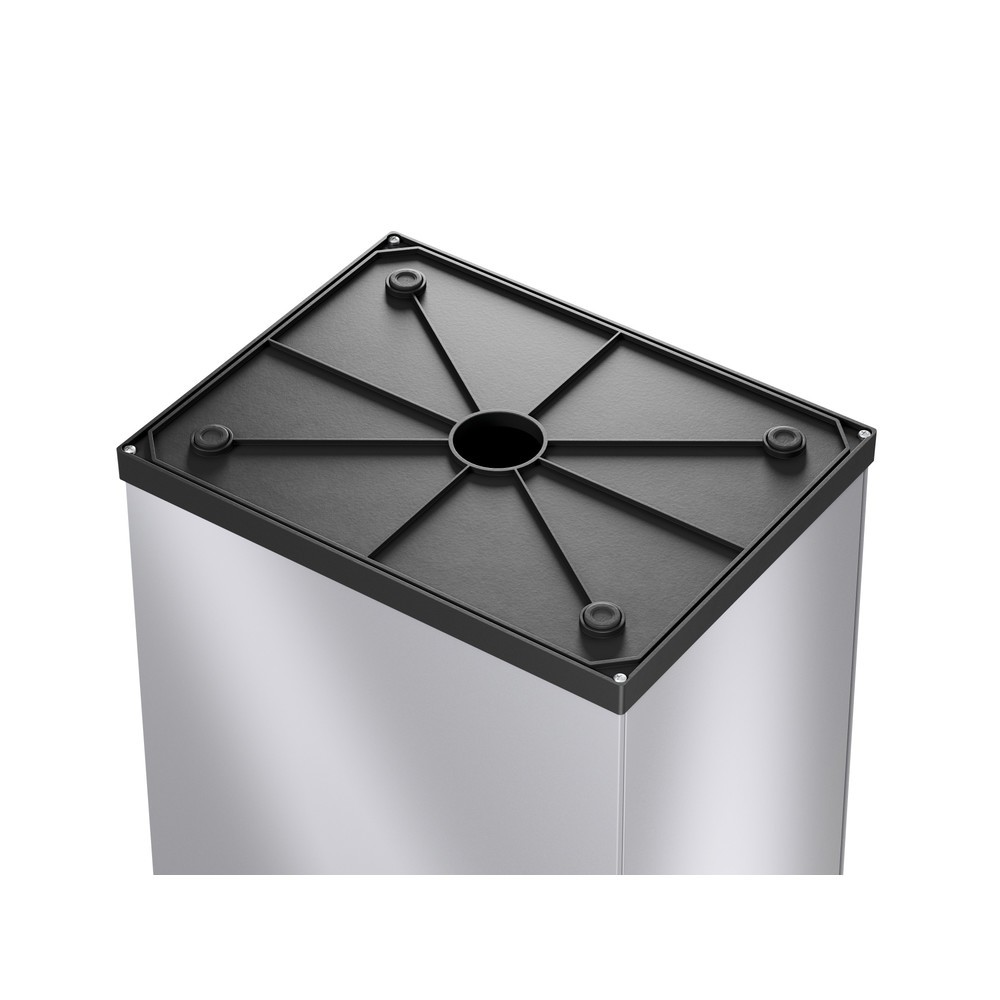 Produktabbildung Nr. 4: Hailo Abfallsammler Big-Box Swing L, 35 Liter, silberfarbig