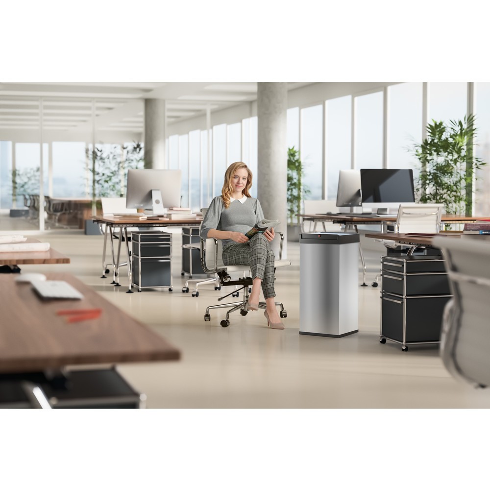 Produktabbildung Nr. 8: Hailo Abfallsammler Big-Box Swing XL, 52 Liter, Edelstahl