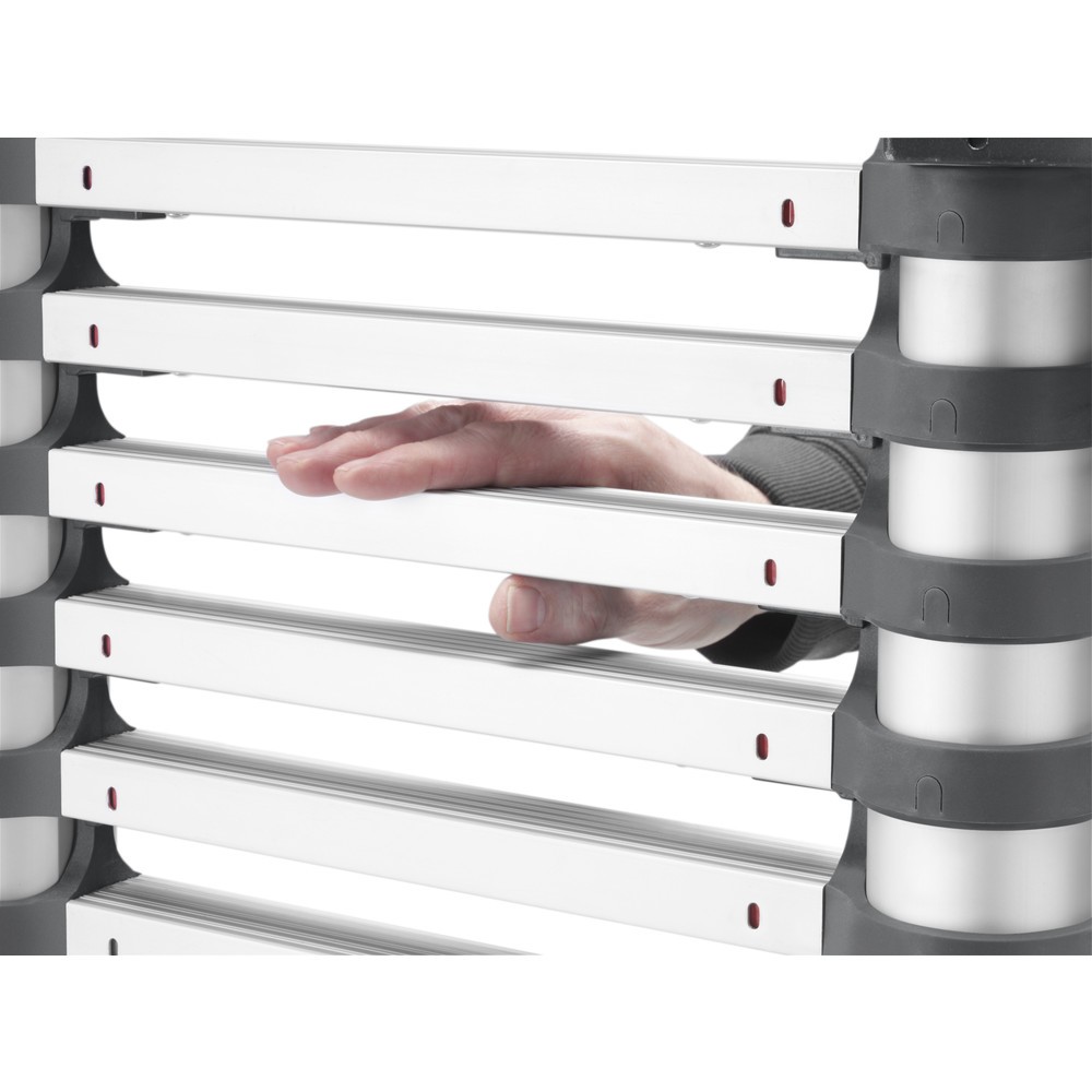 Produktabbildung Nr. 3: Hailo FlexLine, Alu-Sicherheits-Teleskopleiter, 9 Sprossen