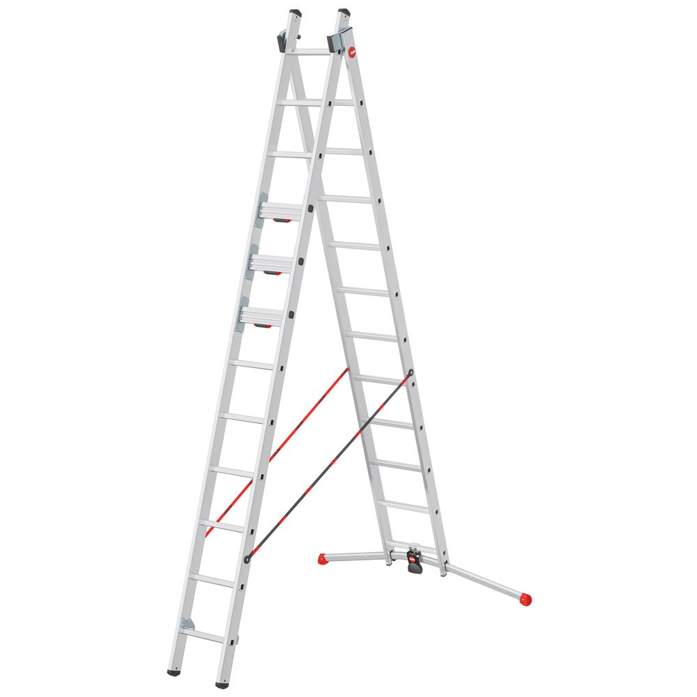 Produktabbildung: Hailo S110 Pro, Mehrzweckleiter 2-teilig, 2 x 12 Sprossen