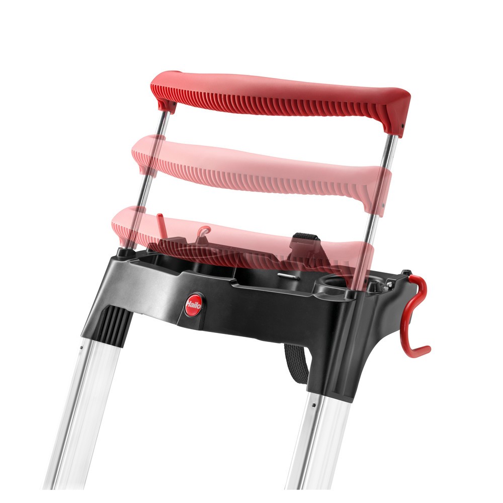 Produktabbildung Nr. 5: Hailo Stufen-Stehleiter L100 TopLine, Standhöhe 0,63 m