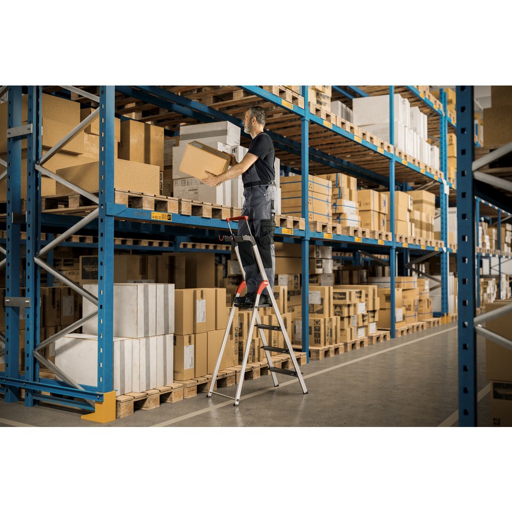 Produktabbildung Nr. 7: Hailo Stufen-Stehleiter L100 TopLine, Standhöhe 0,63 m