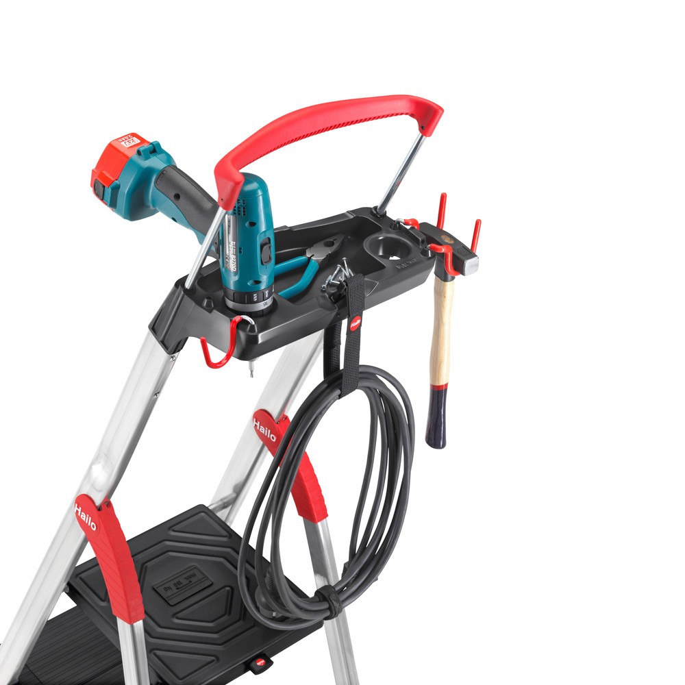 Produktabbildung Nr. 6: Hailo Stufen-Stehleiter L100 TopLine, Standhöhe 0,63 m