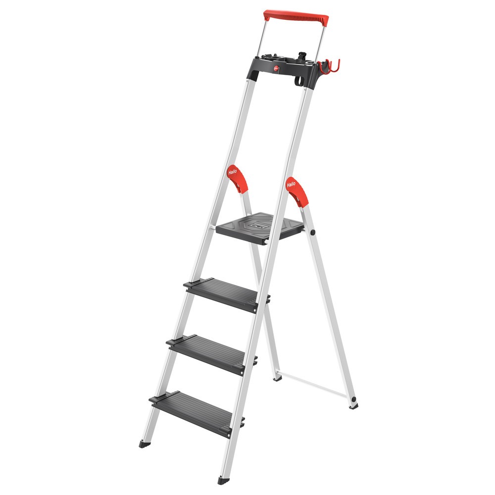 Produktabbildung Nr. 1: Hailo Stufen-Stehleiter L100 TopLine, Standhöhe 0,85 m