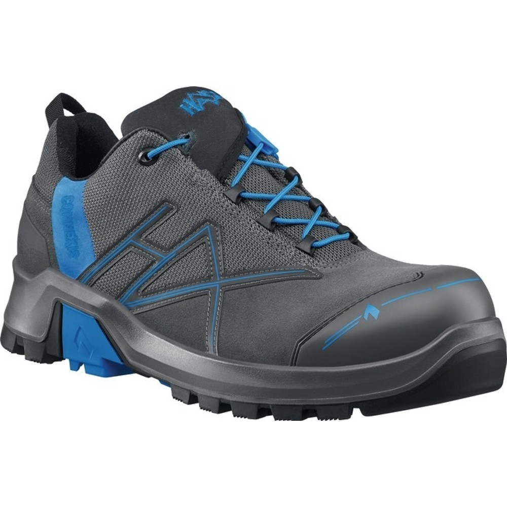 Produktabbildung: HAiX® Sicherheitsschuh Connexis® GTX low, Größe 9,5 (44) grau/blau, S3 HRO HI CI WR SRC