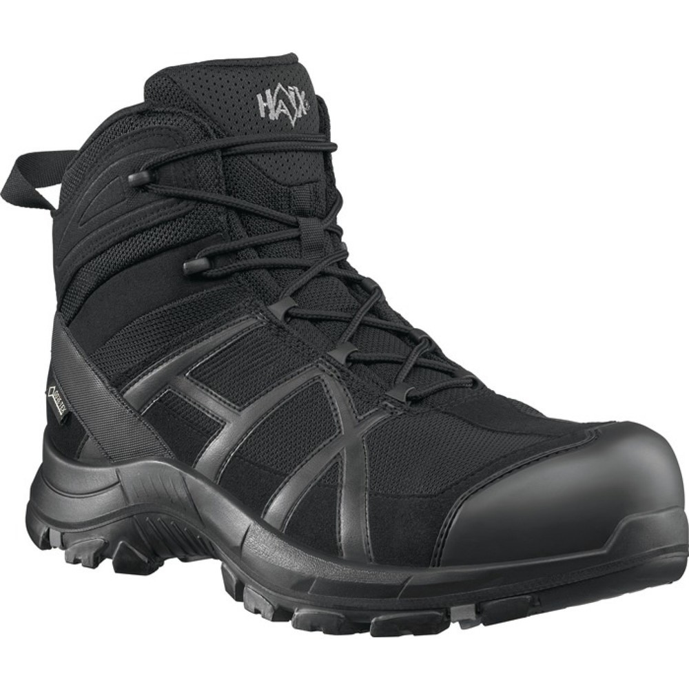 Produktabbildung: HAiX® Sicherheitsstiefel BE 40 mid, Größe 8(42) schwarz, S3 HRO HI CI WR SRC ESD