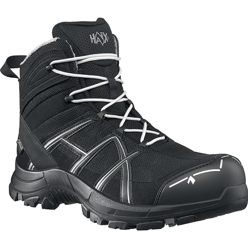 Produktabbildung: HAiX® Sicherheitsstiefel BE 40.1 mid, Größe 9(43) schwarz/silber, S3 HRO HI CI WR SRC ESD