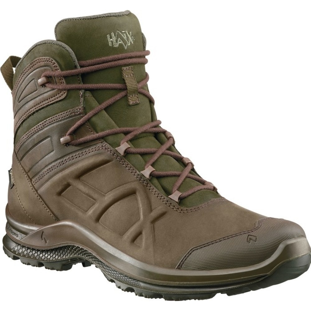 Produktabbildung: HAiX® Trekkingstiefel BE Nature GTX mid, Größe 6,5 (40) braun/grün, Nubukleder