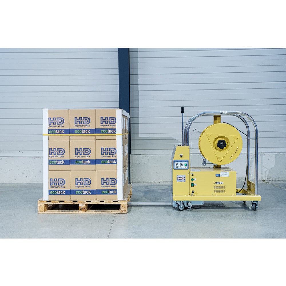 Produktabbildung: Halbautomatische Paletten-Umreifungsmaschine HDS-25-PV3-16-200 Akkubetrieb, für Bandbreite 12-16 mm