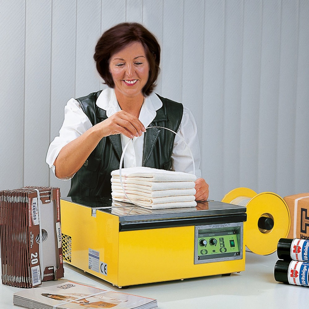 Produktabbildung: Halbautomatische Umreifungsmaschine Standard, für Bandbreite 9 mm