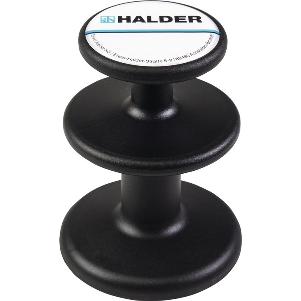 Produktabbildung: HALDER Magnethalter, Ø 65 mm schwarz