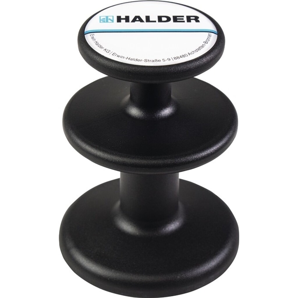 Produktabbildung: HALDER Magnethalter, Ø 65 mm schwarz